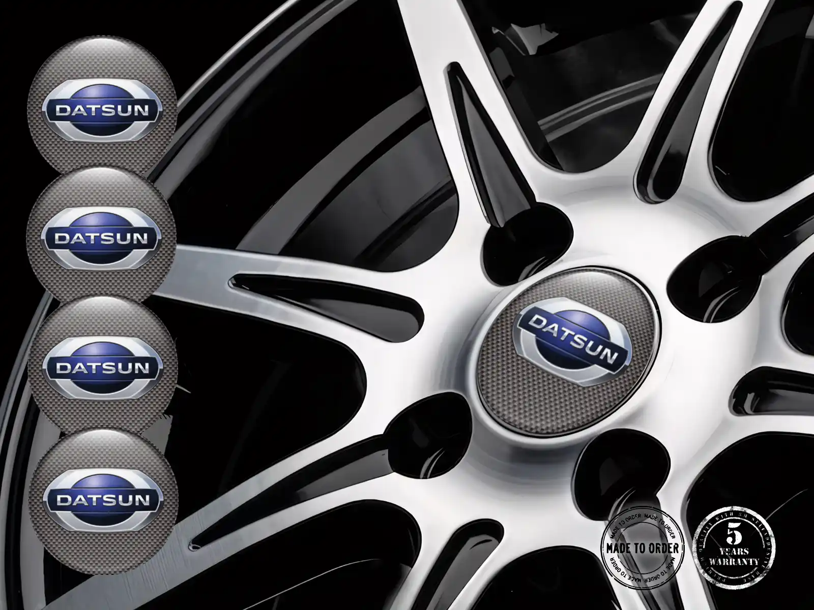 Datsun Édition Décalques Roue Autocollants Silicone Racing